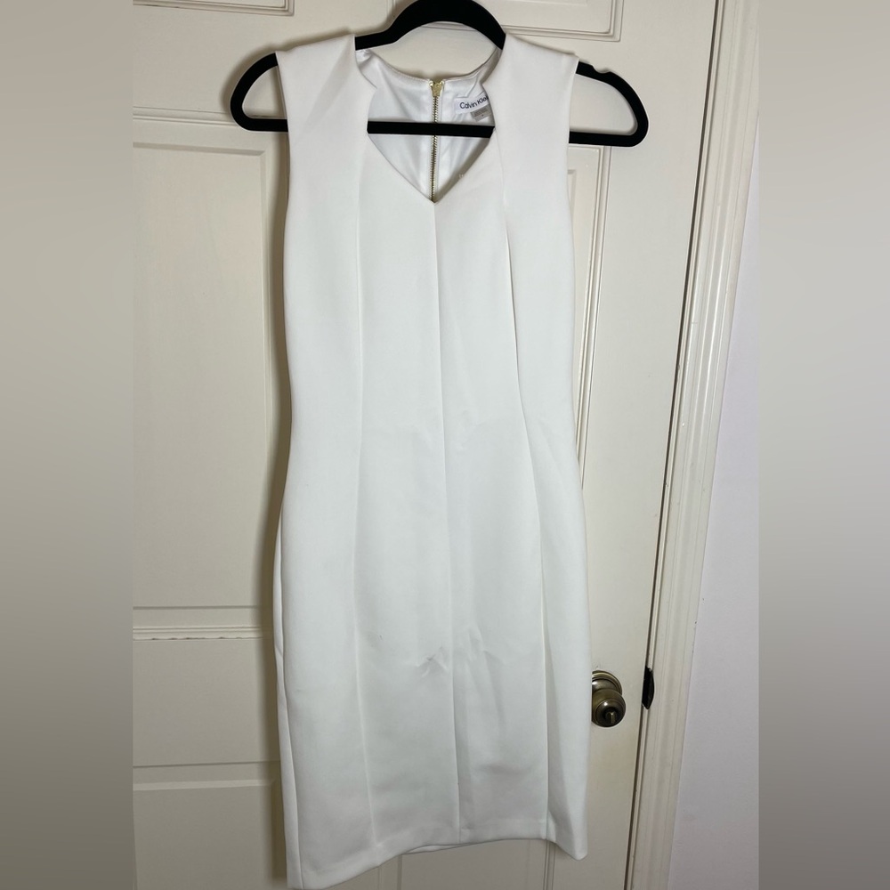 Calvin Klein Elegant White Dress